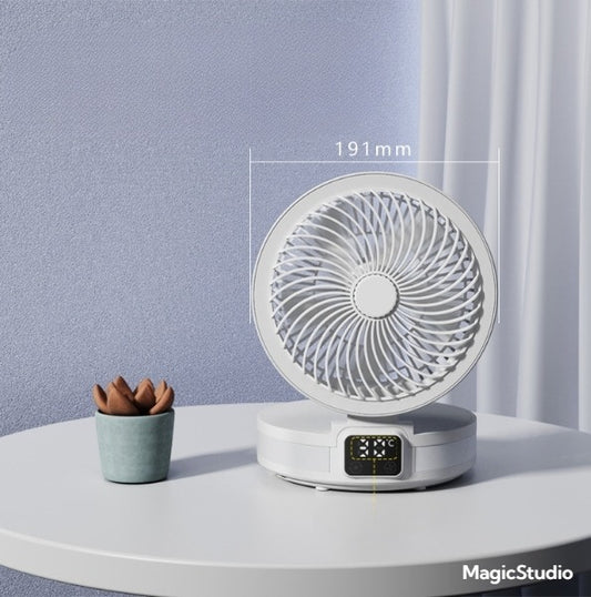 Portable Rechargeable Desk & Wall Fan
